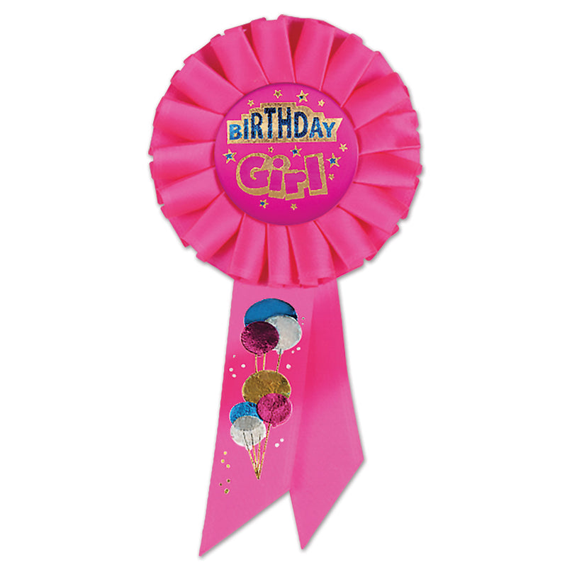Birthday Girl Rosette – 3¼" x 6½"