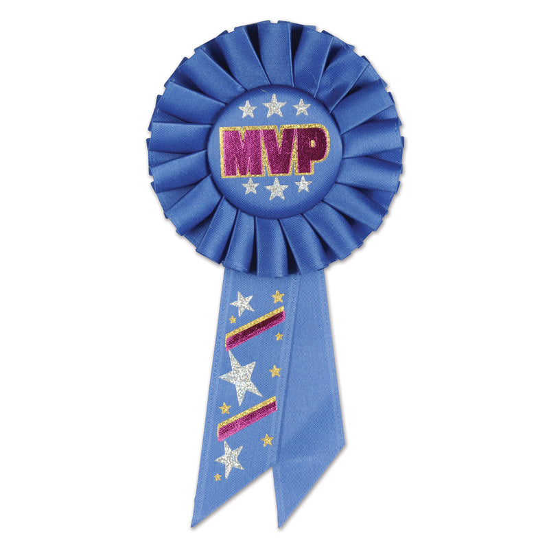 MVP Rosette – 3¼" x 6½" by Beistle for Sports Rosettes