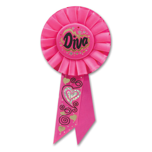 Diva Rosette – 3¼" x 6½" by Beistle for Bachelorette Rosettes