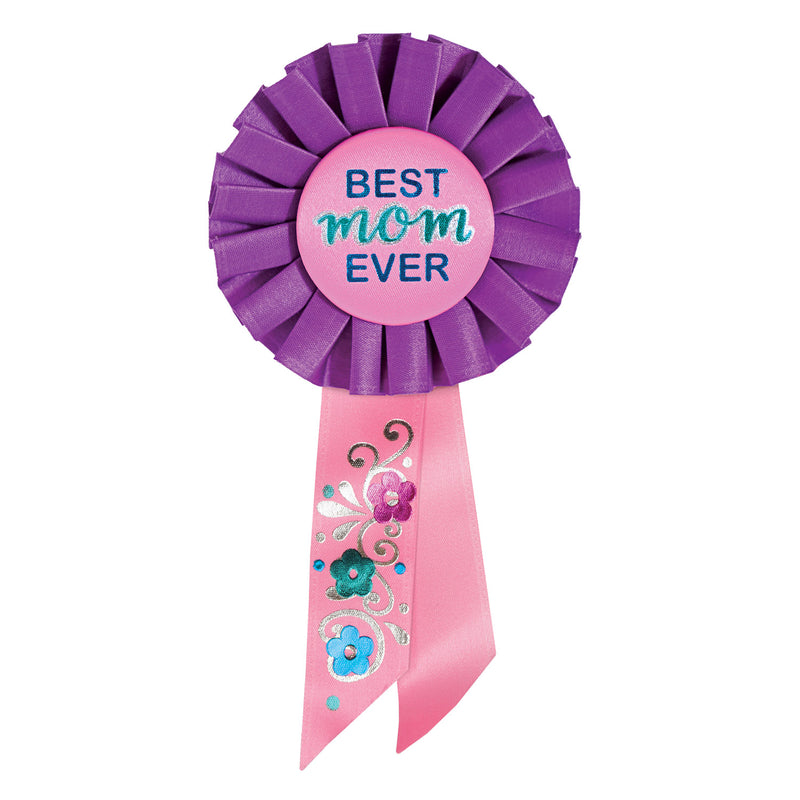 Best Mom Ever Rosette – 3¼" x 6½"