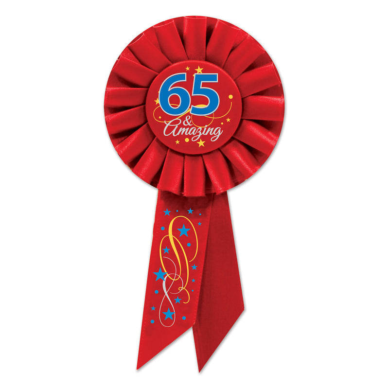 65 & Amazing Rosette – 3¼" x 6½"