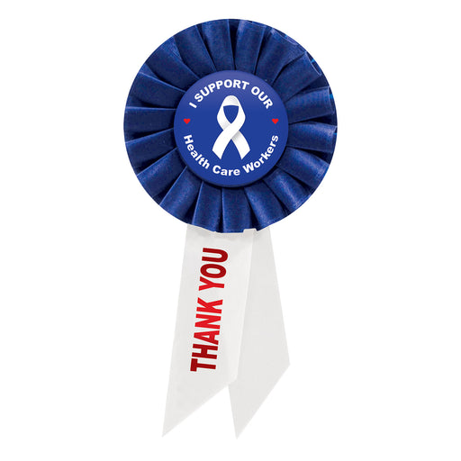 I Support Our Health Care Workers Rstte – 3¼" x 6½" by Beistle for Patriotic Rosettes