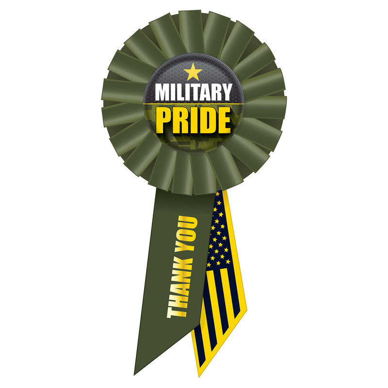 Military Pride Rosette – 3¼" x 6½"