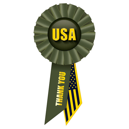 USA Rosette – 3¼" x 6½" by Beistle for Patriotic Rosettes