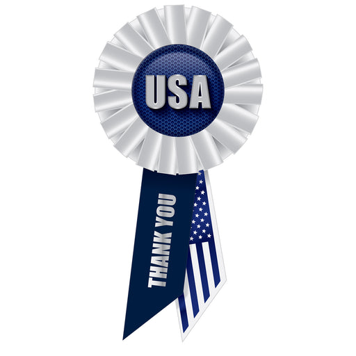 USA Rosette – 3¼" x 6½" by Beistle for Patriotic Rosettes