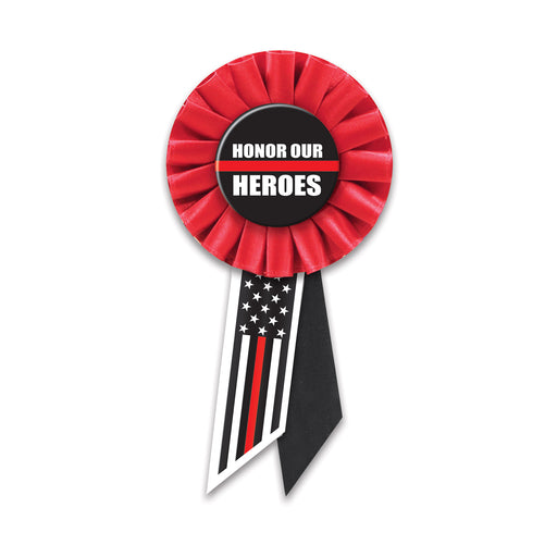 Honor Our Heroes Rosette – 3¼" x 6½" by Beistle for Patriotic Rosettes