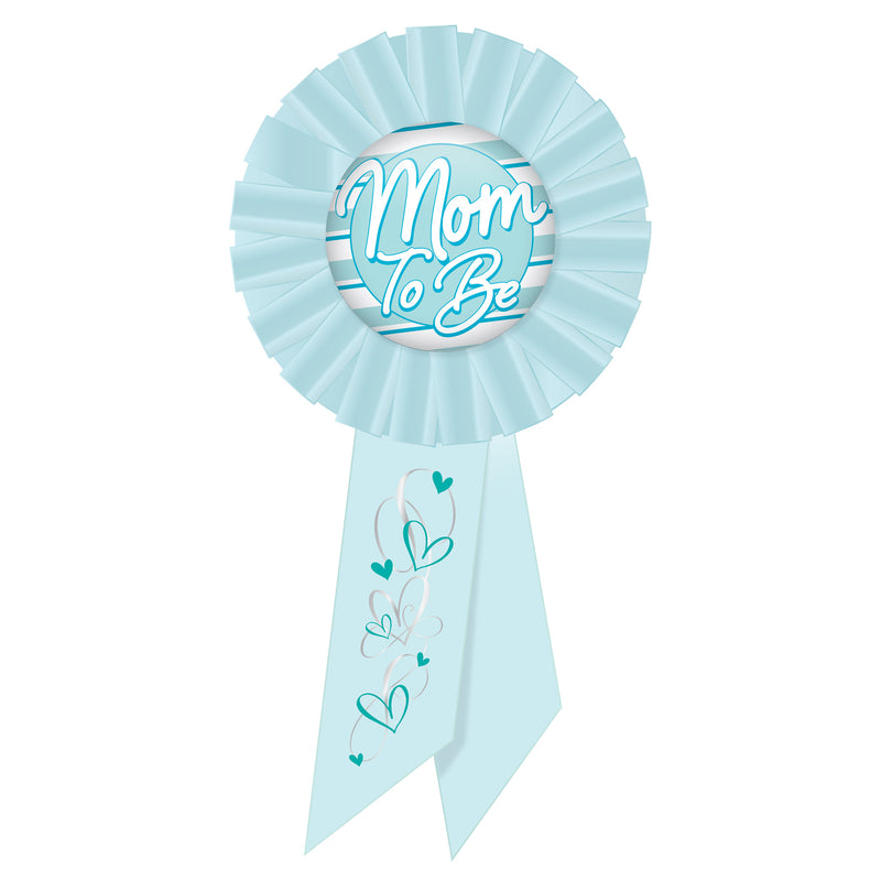 Mom To Be Rosette – 3¼" x 6½" by Beistle for Baby Shower Rosettes