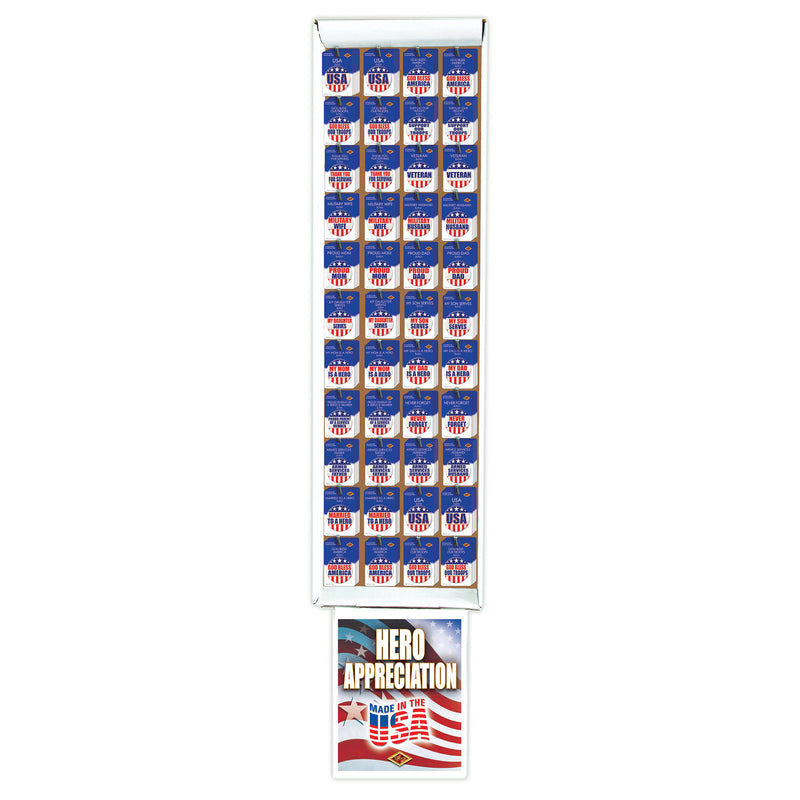 Patriotic Button Floor Display