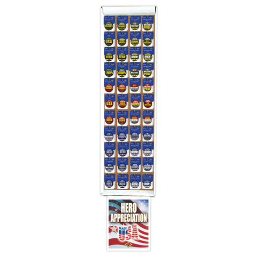 Military Button Floor Display by Beistle for Patriotic Diploma Mill Display