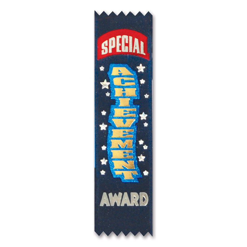 Special Achievement Value Pack Ribbons – 1½" x 6¼" – (10/Pkg) by Beistle for Educational Value Packs