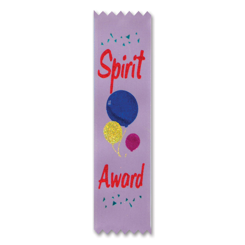 Spirit Award Value Pack Ribbons – 1½" x 6¼" – (10/Pkg) by Beistle for Sports Value Packs