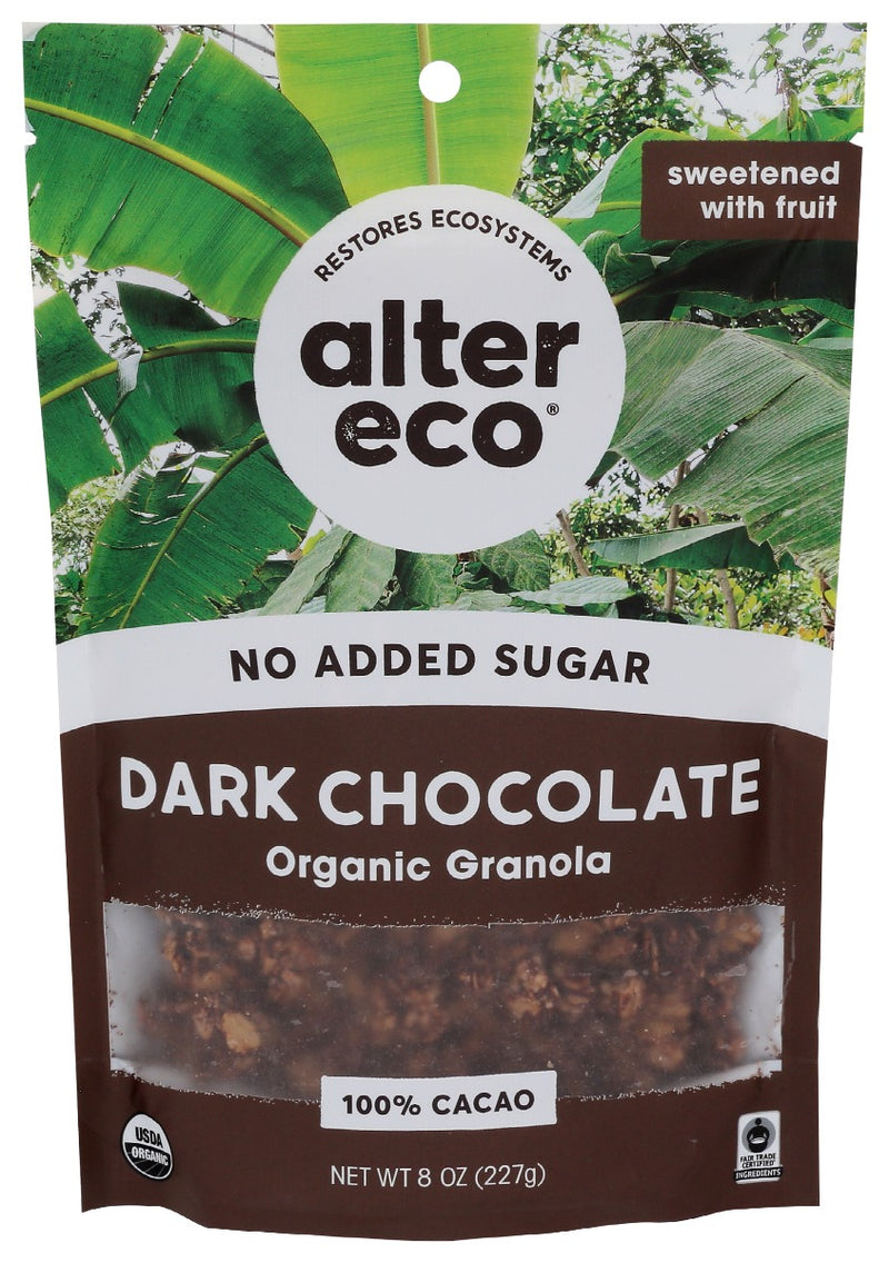 ALTER ECO: Dark Chocolate Organic Granola, 8 oz
