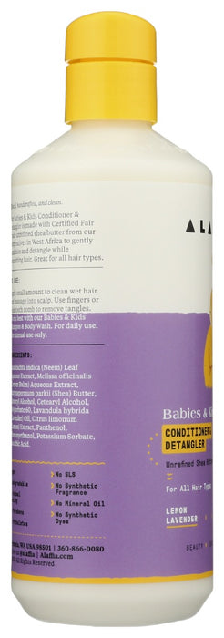 ALAFFIA: Kids Conditioner Detangler Lemon Lavender, 16 fo