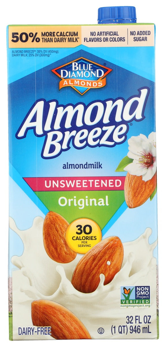 The unsweetened version of Almond Breeze® Original provides a touch of the almond's natural sweetness, but eliminates the added sugar.