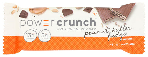 Smooth creamy fillings, packed with protein, are held by light crispy wafers. Power Crunch Original Peanut Butter Fudge wafer bars are packed with 13g grams of our signature protein blend featuring High-DH hydrolyzed whey protein, have zero sugar alcohols, and are the perfect protein snack for on-the-go, in between meals or pre/post workout. Our wafer cookie and flavor assortment will make you forget you're eating a protein bar.