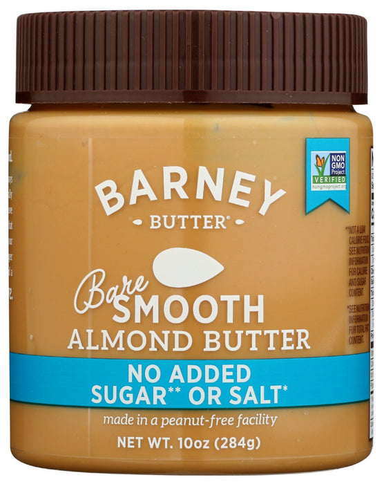 Our "original, classic" with NO added sugar or salt. Super-smooth and spreadable, made with skin-free roasted almonds, which makes for a grit-free texture and mild almond taste. PERFECT almond butter for those who are looking for no added sugar, and great for baking recipes and smoothies where added sugar or salt is not preferred.