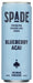 SPADE: Blueberry Acai Soda, 12 fo