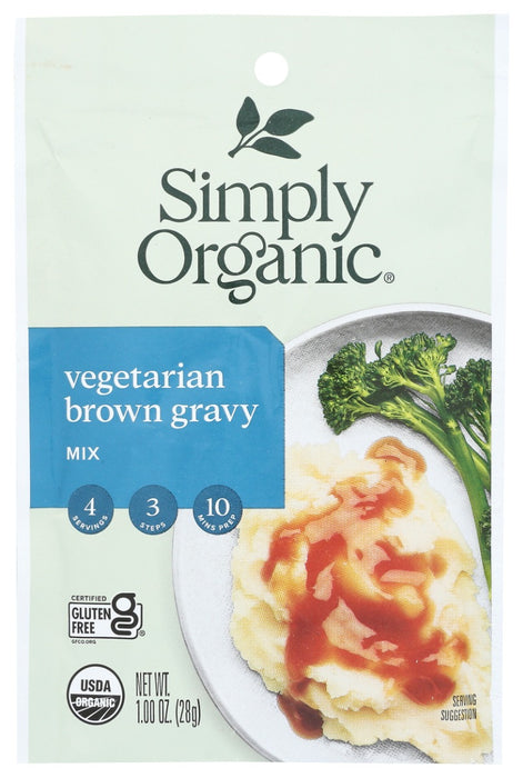 SIMPLY ORGANIC: Vegetarian Brown Gravy Seasoning Mix, 1 oz