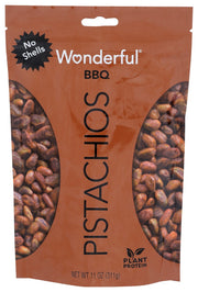 WONDERFUL PISTACHIOS: BBQ No Shells, 11 oz
