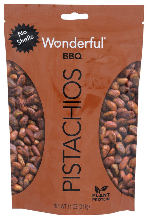 WONDERFUL PISTACHIOS: BBQ No Shells, 11 oz