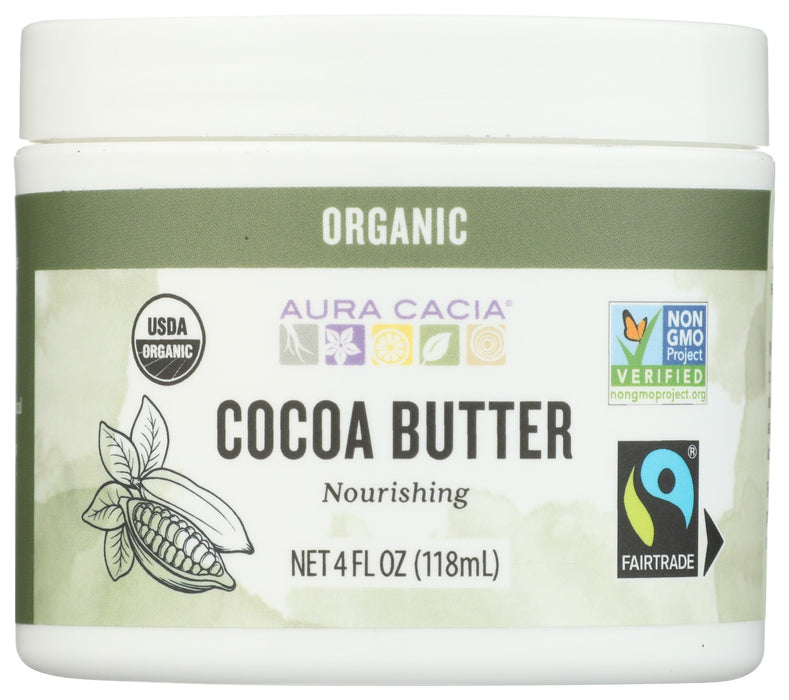 With inherent nutrients and emollients, this non-greasy butter sinks deep into skin to soften, nurture, and protect. Apply to dry skin and rough spots on feet, elbows, and knees.
Fairtrade cocoa may be mixed during processing with non-certified cocoa on a mass balance basis. Fairtradeamerican.org