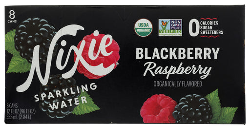 NIXIE: Blackberry Raspberry Sparkling Water 8Pack, 96 fo