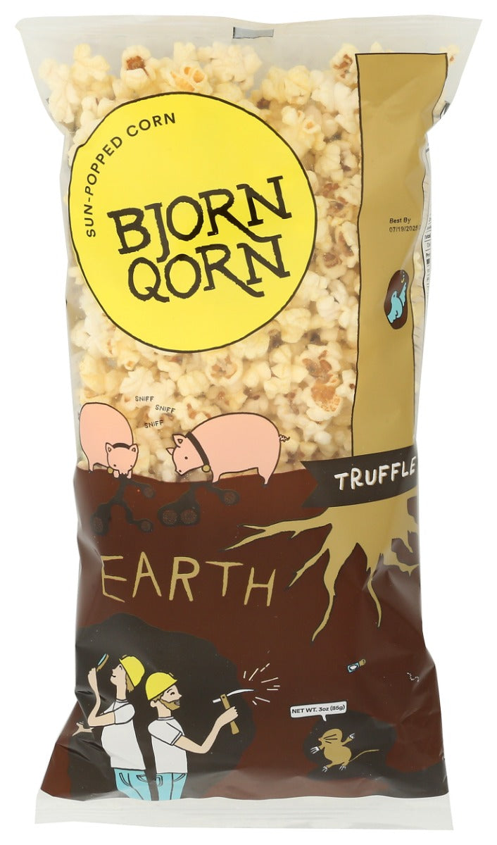 BJORNQORN: Earth Popcorn, 3 oz — No Brand For Less