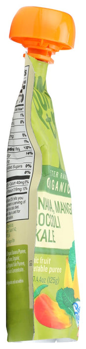 PETER RABBIT: Organic Banana Mango Broccoli and Kale Puree, 4.4 oz