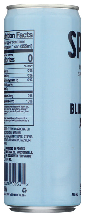 SPADE: Blueberry Acai Soda, 12 fo