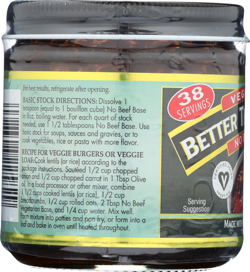 BETTER THAN BOUILLON: Vegetarian No Beef Base, 8 oz