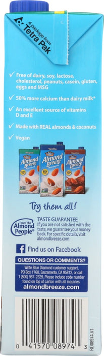 BLUE DIAMOND: Shelf Stable Original Almondmilk Coconutmilk, 32 fo