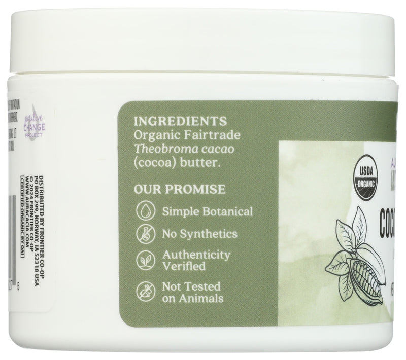 AURA CACIA: Organic Fair Trade Certified Cocoa Butter, 4 oz