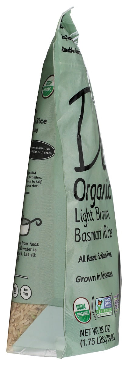 DELLA GOURMET: Organic Light Brown Basmati Rice, 28 oz