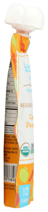 BABYLIFE ORGANICS: Carrot Apple Peach Banana Pouch, 3.5 oz