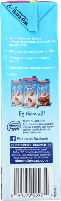 BLUE DIAMOND: Unsweetened Vanilla Almondmilk Coconutmilk, 32 fo