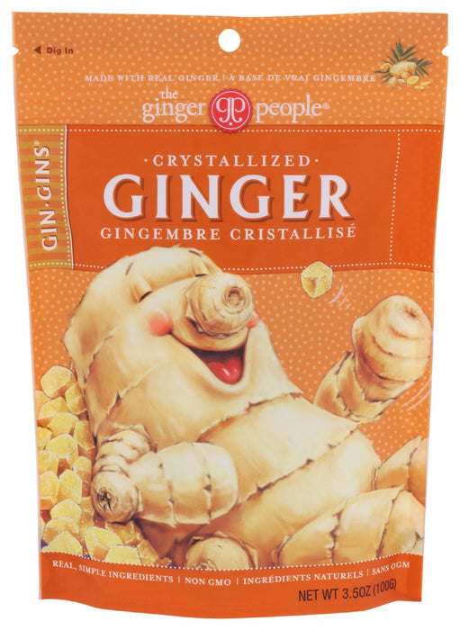 GINGER PEOPLE: Gin Gins Crystallized Ginger, 3.5 oz