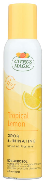 CITRUS MAGIC: Natural Odor Eliminating Air Freshener Spray Tropical Lemon, 3 oz