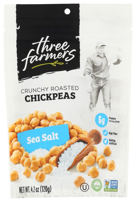 THREE FARMERS FOODS INC: Sea Salt Roasted Chickpeas, 4.2 oz