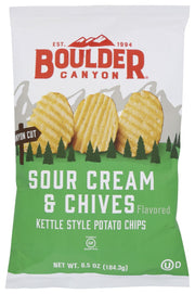 Just like all other Boulder Canyon products, these kettle cooked chips are made using only the finest all natural ingredients. So simple, yet so delicious.