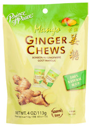 PRINCE OF PEACE: Ginger Candy Chews With Mango, 4 oz