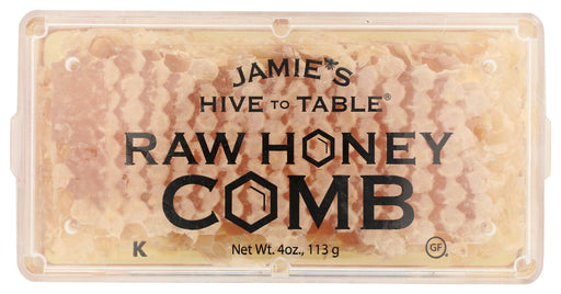 HIVE TO TABLE HONEY FARMS: Raw Honey Comb Jamies Casette, 4 oz