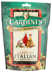 These croutons are full of cheeses, garlic and seasonings that will go perfect with any salad.