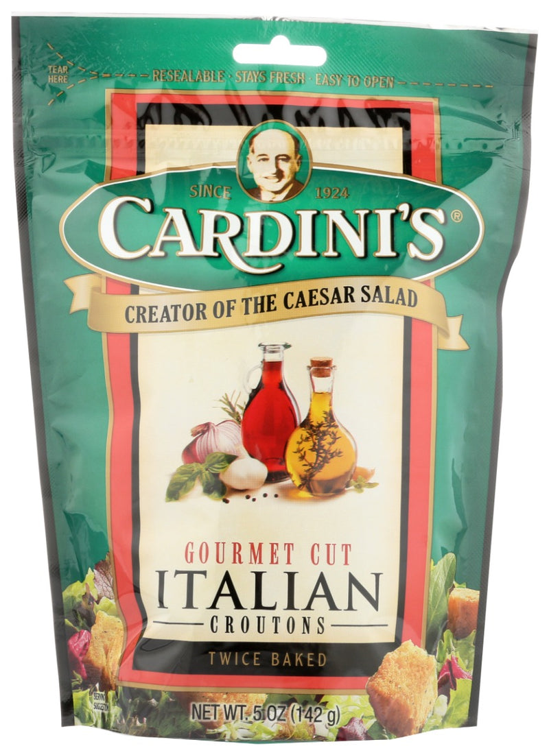 These croutons are full of cheeses, garlic and seasonings that will go perfect with any salad.