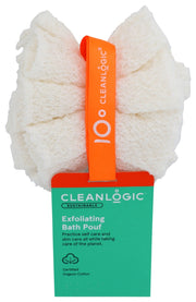 CLEANLOGIC: Exfoliating Bath Pouf, 1 ea