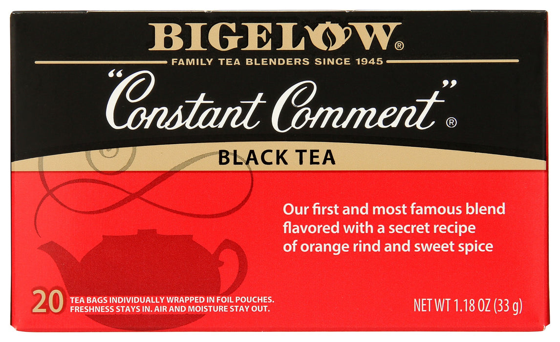 "Constant Comment" is a unique blend that reinvented tea in America. This recipe has never changed and is still only blended by The Bigelow Family.