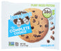 
This snack includes 16g of plant-based protein and 10g of fiber per cookie.
Satisfyingly firm and chewy, our delectable Chocolate Chip Certified Vegan protein cookie is lovingly baked with sizeable semi-sweet morsels of chocolate throughout.
The Complete Cookie® includes Non-GMO Project Verified ingredients, is Certified Vegan and Kosher, and does not include high fructose corn syrup, artificial sweeteners, nor sugar alcohols.
