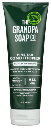 Welcome to the pines. 100% Pine Tar Oil works with the natural properties of Tea Tree Oil to soothe and gently condition the scalp. Fresh and woodsy, it's like a fall forest with lingering wisps of campfire in the air.