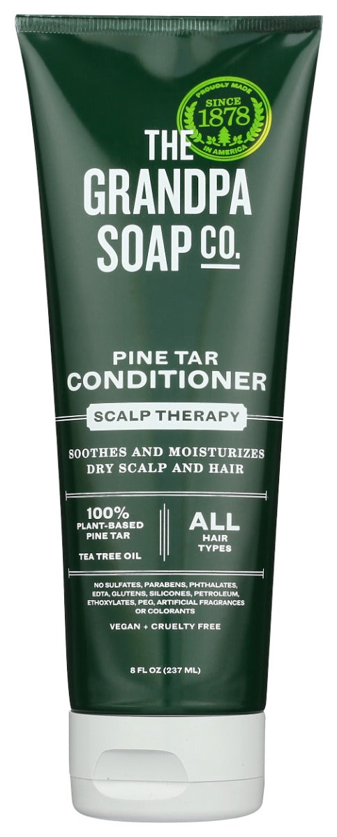 Welcome to the pines. 100% Pine Tar Oil works with the natural properties of Tea Tree Oil to soothe and gently condition the scalp. Fresh and woodsy, it's like a fall forest with lingering wisps of campfire in the air.