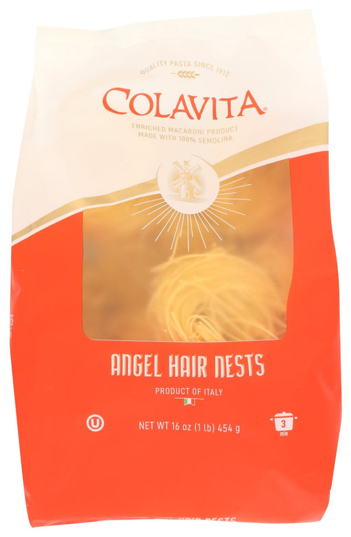 Produced in Molise, Italy, Colavita pasta is an authentic Italian choice. Strand pastas like capellini are best paired with sauces that coat strands easily: tomato, marinara, pestos and oil-based sauces. Seafood also works well. The nests are perfectly portioned to make serving size easy!
