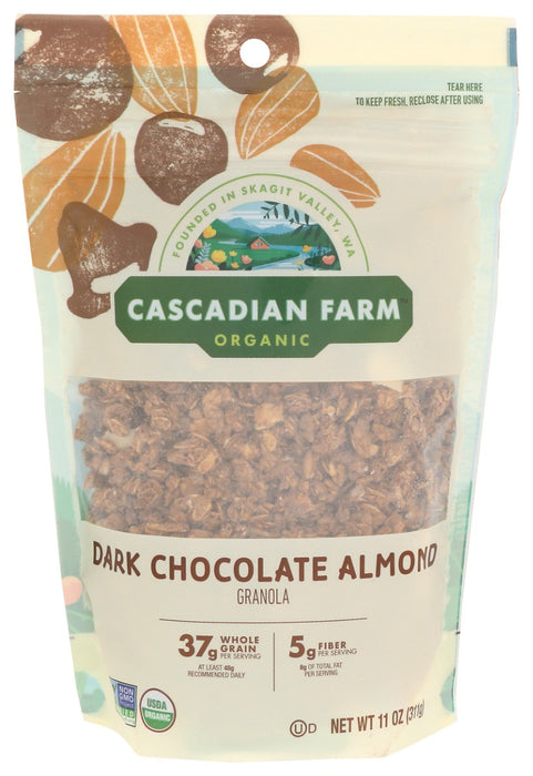 CASCADIAN FARM: Dark Chocolate Almond Granola, 11 oz